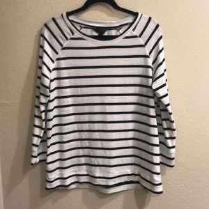 MIX by 41 Hawthorn Black and White Striped Blouse